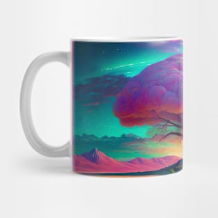 Synthwave tree Mug